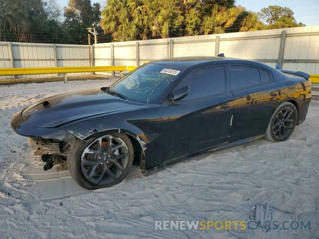 1 Photograph of a damaged car 2C3CDXCT4NH110864 DODGE CHARGER 2022