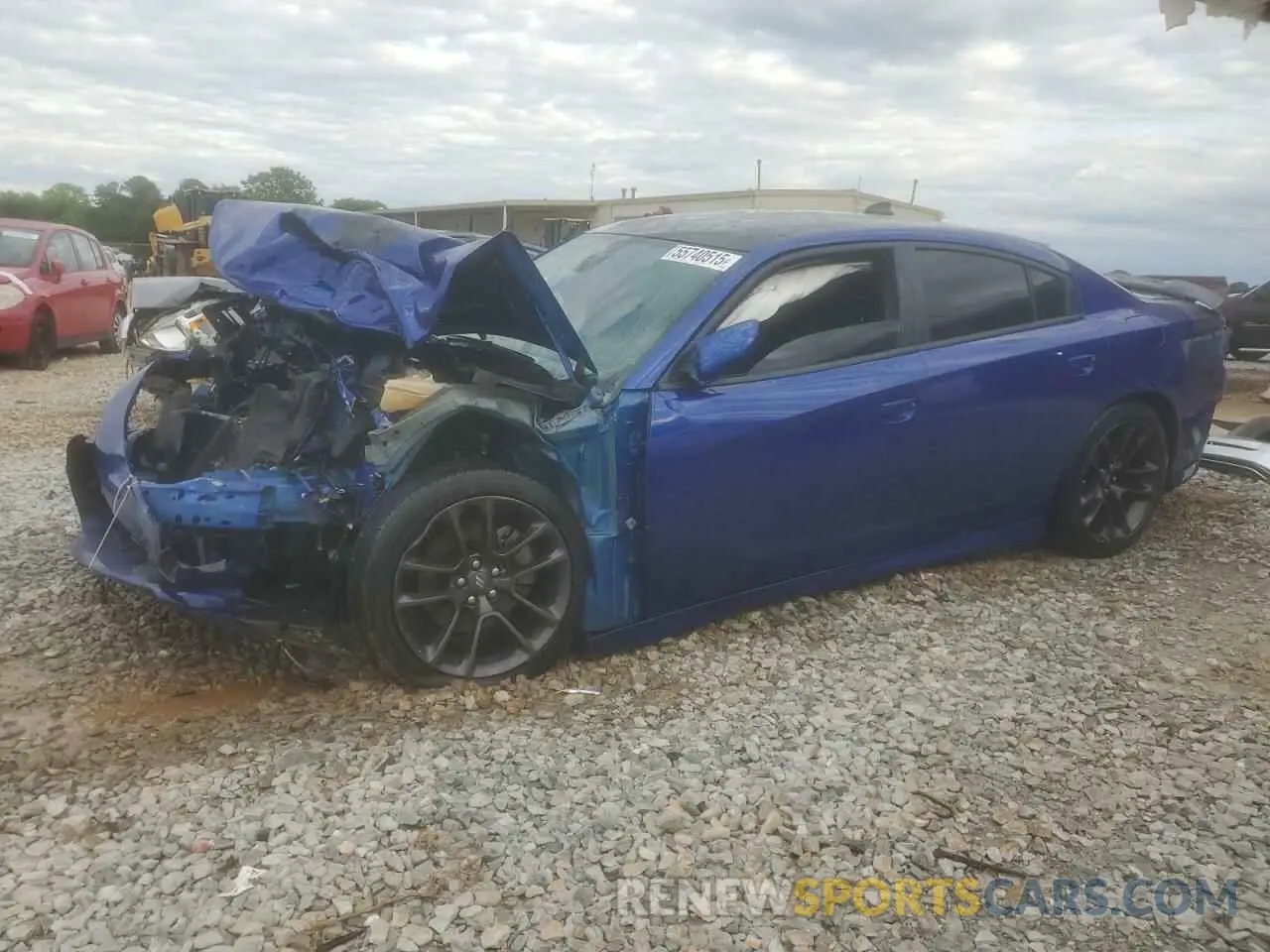 1 Photograph of a damaged car 2C3CDXCT4NH130208 DODGE CHARGER 2022