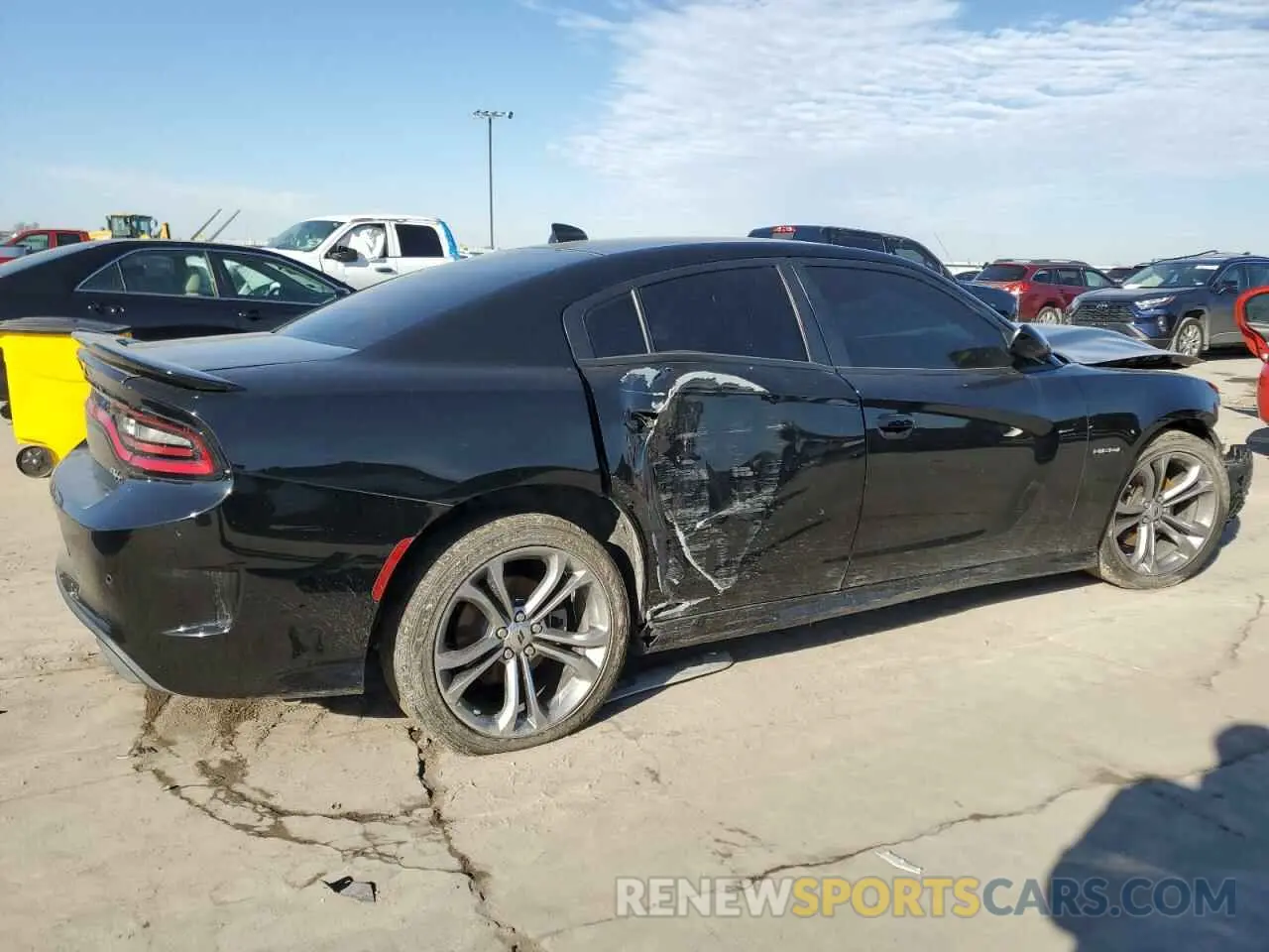3 Photograph of a damaged car 2C3CDXCT5NH119007 DODGE CHARGER 2022
