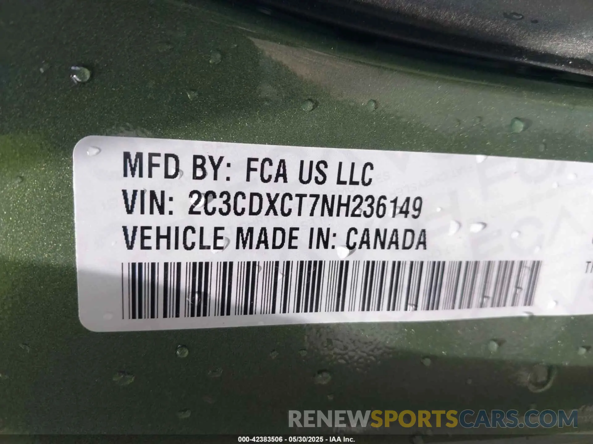 9 Photograph of a damaged car 2C3CDXCT7NH236149 DODGE CHARGER 2022
