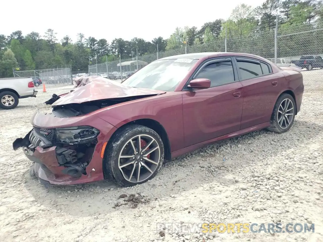 1 Photograph of a damaged car 2C3CDXCT7NH267479 DODGE CHARGER 2022