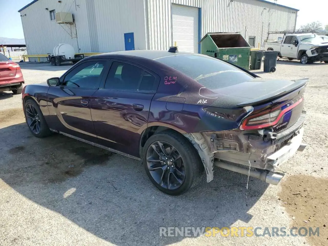 2 Photograph of a damaged car 2C3CDXCT8NH145844 DODGE CHARGER 2022