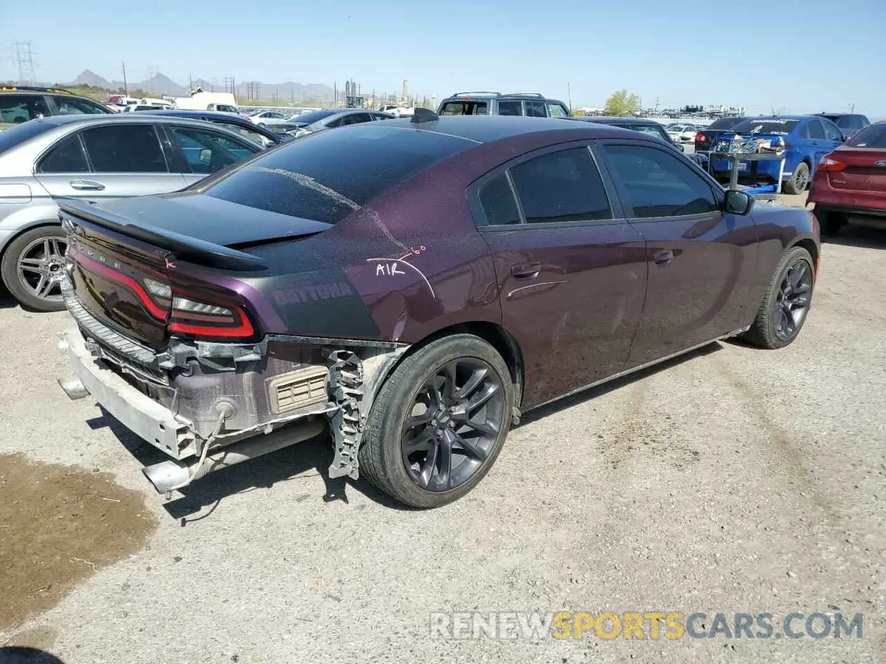 3 Photograph of a damaged car 2C3CDXCT8NH145844 DODGE CHARGER 2022