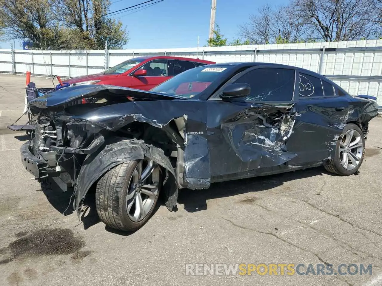1 Photograph of a damaged car 2C3CDXCT8NH194896 DODGE CHARGER 2022