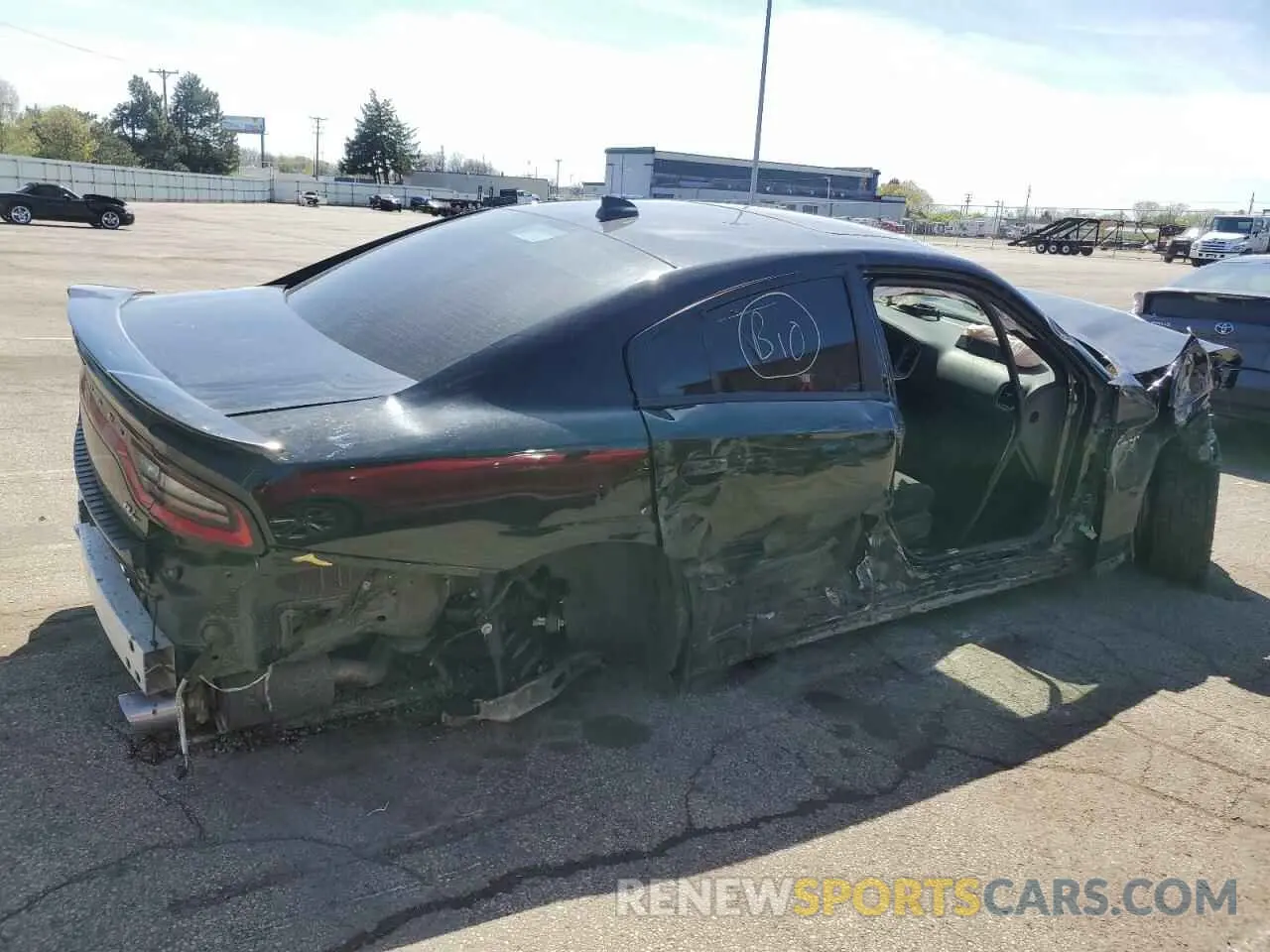 3 Photograph of a damaged car 2C3CDXCT8NH194896 DODGE CHARGER 2022