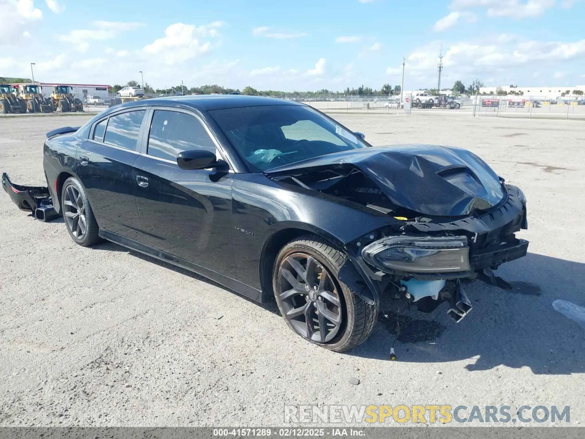1 Photograph of a damaged car 2C3CDXCT8NH244227 DODGE CHARGER 2022