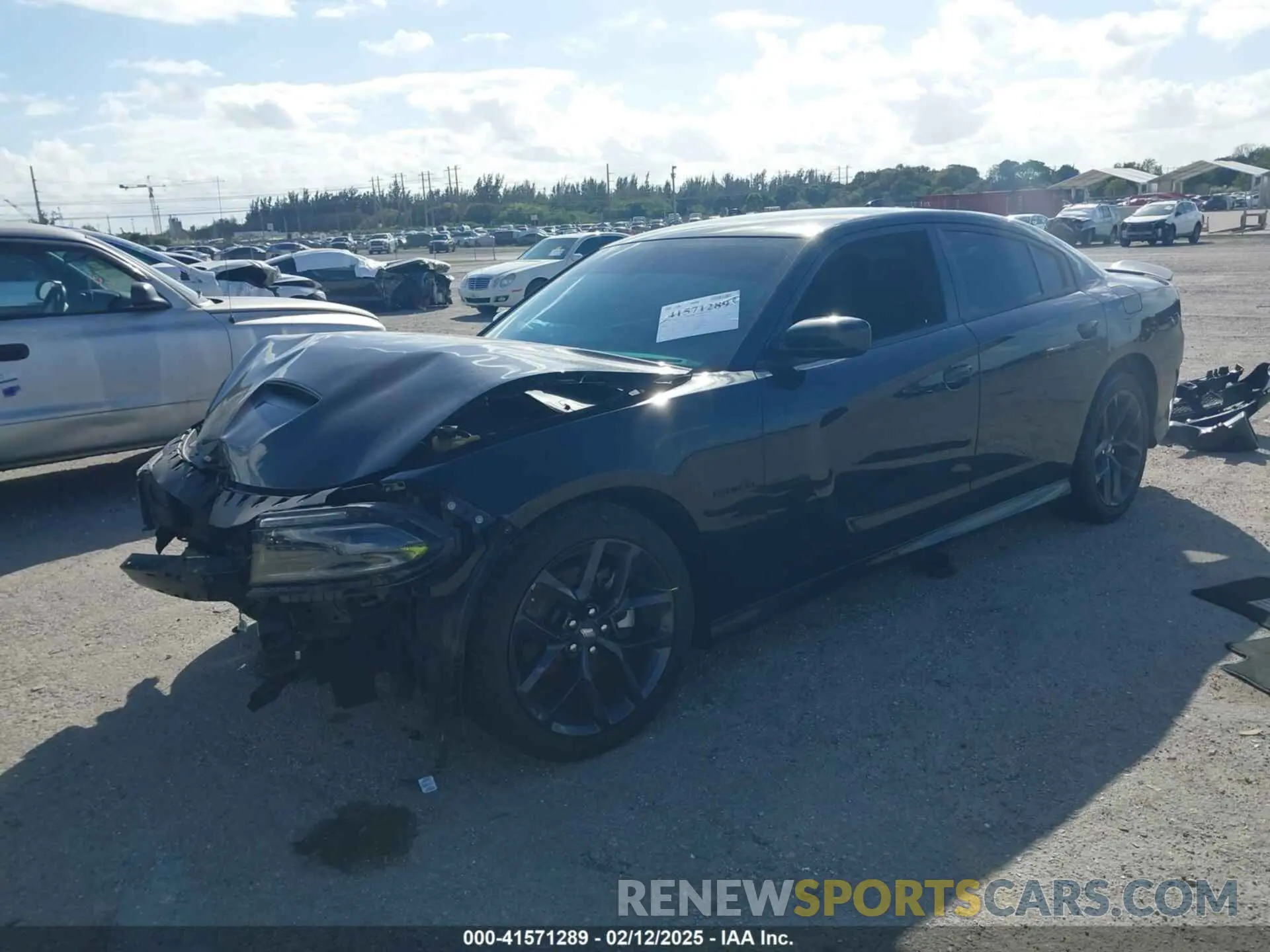 2 Photograph of a damaged car 2C3CDXCT8NH244227 DODGE CHARGER 2022