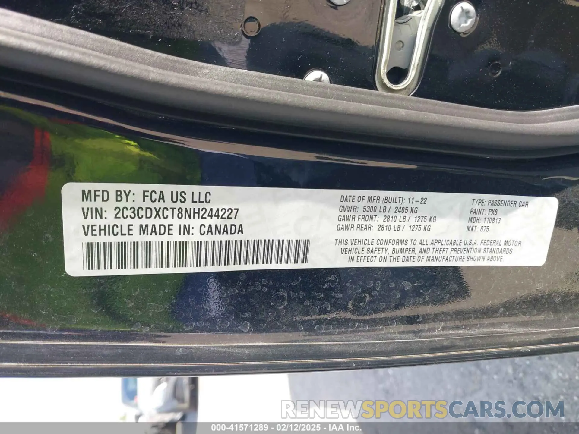 9 Photograph of a damaged car 2C3CDXCT8NH244227 DODGE CHARGER 2022