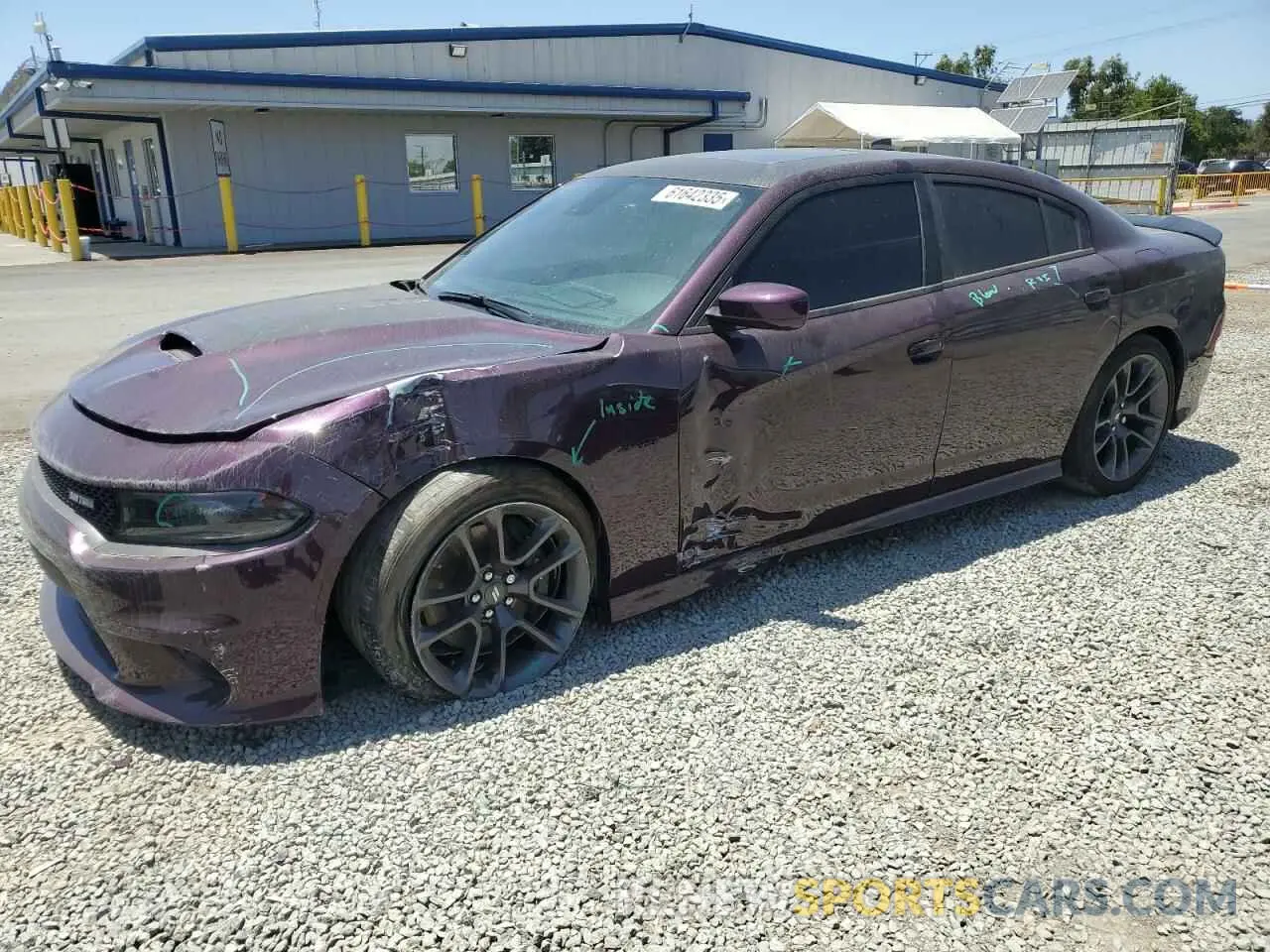 1 Photograph of a damaged car 2C3CDXCT9NH122234 DODGE CHARGER 2022