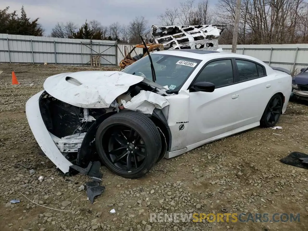 1 Photograph of a damaged car 2C3CDXCT9NH143326 DODGE CHARGER 2022