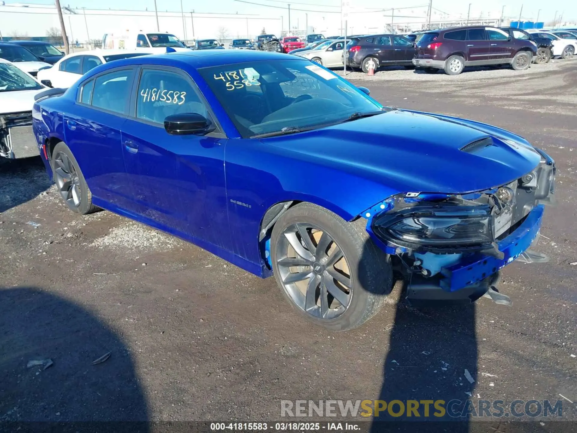 1 Photograph of a damaged car 2C3CDXCT9NH231938 DODGE CHARGER 2022