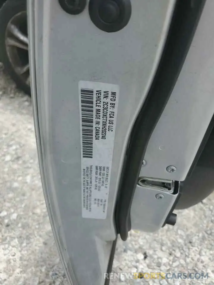 12 Photograph of a damaged car 2C3CDXCTXNH202240 DODGE CHARGER 2022