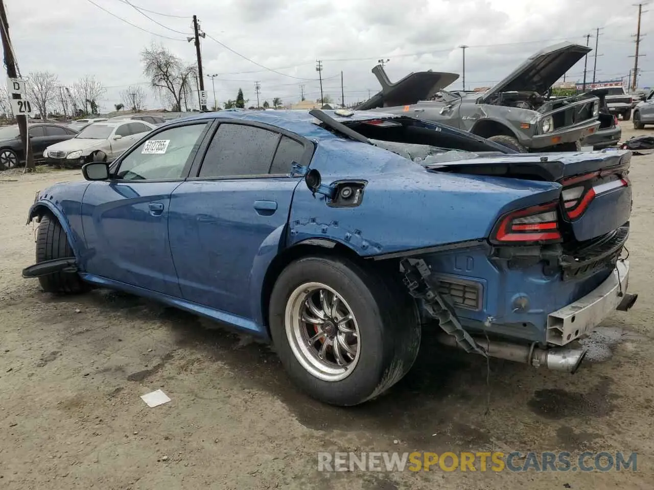 2 Photograph of a damaged car 2C3CDXGJ3NH191414 DODGE CHARGER 2022