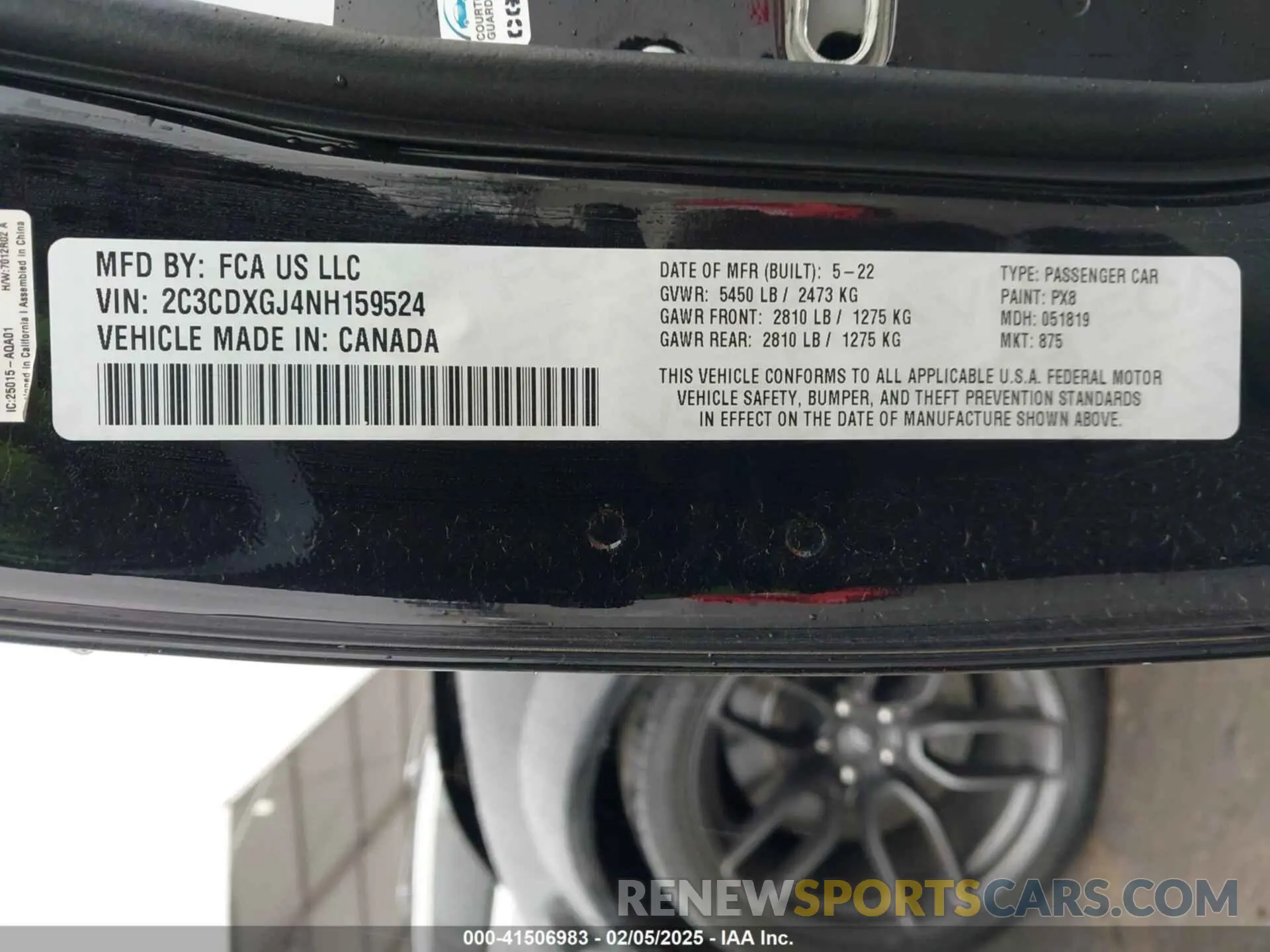 9 Photograph of a damaged car 2C3CDXGJ4NH159524 DODGE CHARGER 2022
