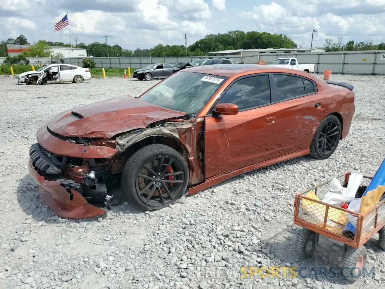 1 Photograph of a damaged car 2C3CDXGJ5NH123048 DODGE CHARGER 2022