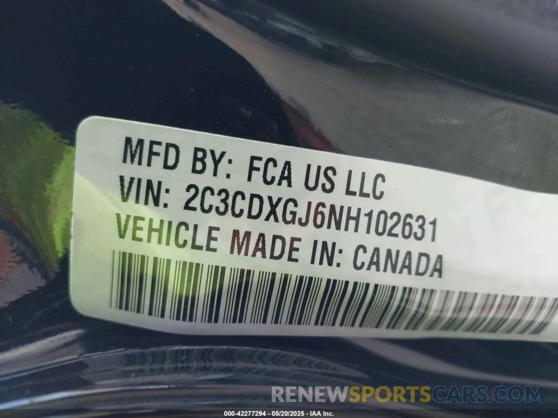 9 Photograph of a damaged car 2C3CDXGJ6NH102631 DODGE CHARGER 2022
