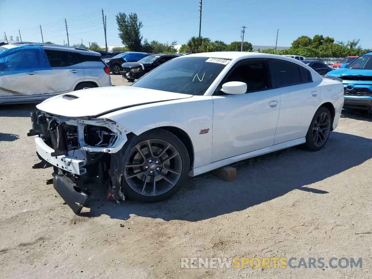 1 Photograph of a damaged car 2C3CDXGJ6NH220596 DODGE CHARGER 2022