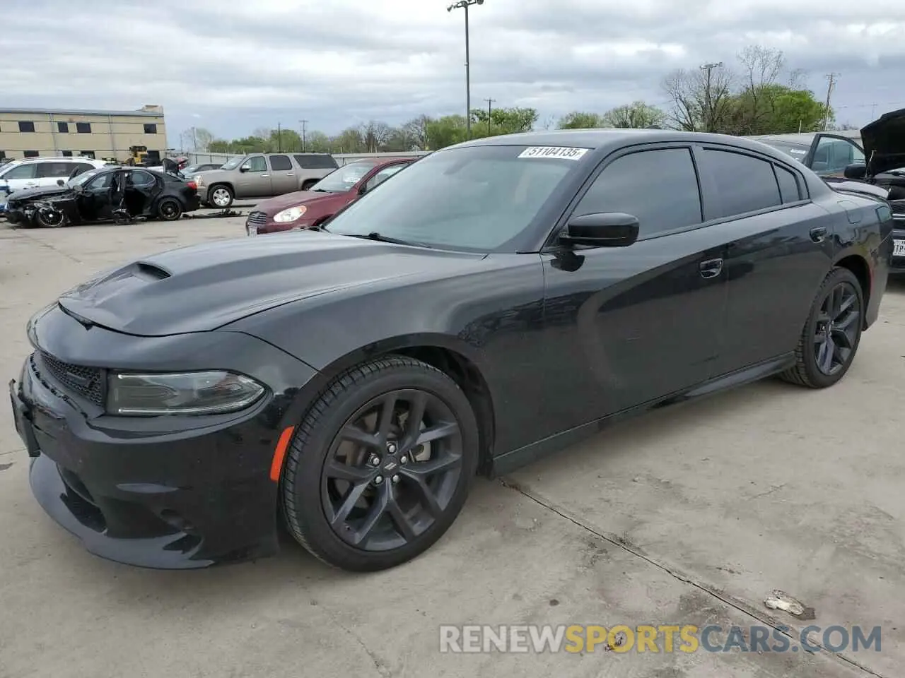 1 Photograph of a damaged car 2C3CDXHG0NH244587 DODGE CHARGER 2022