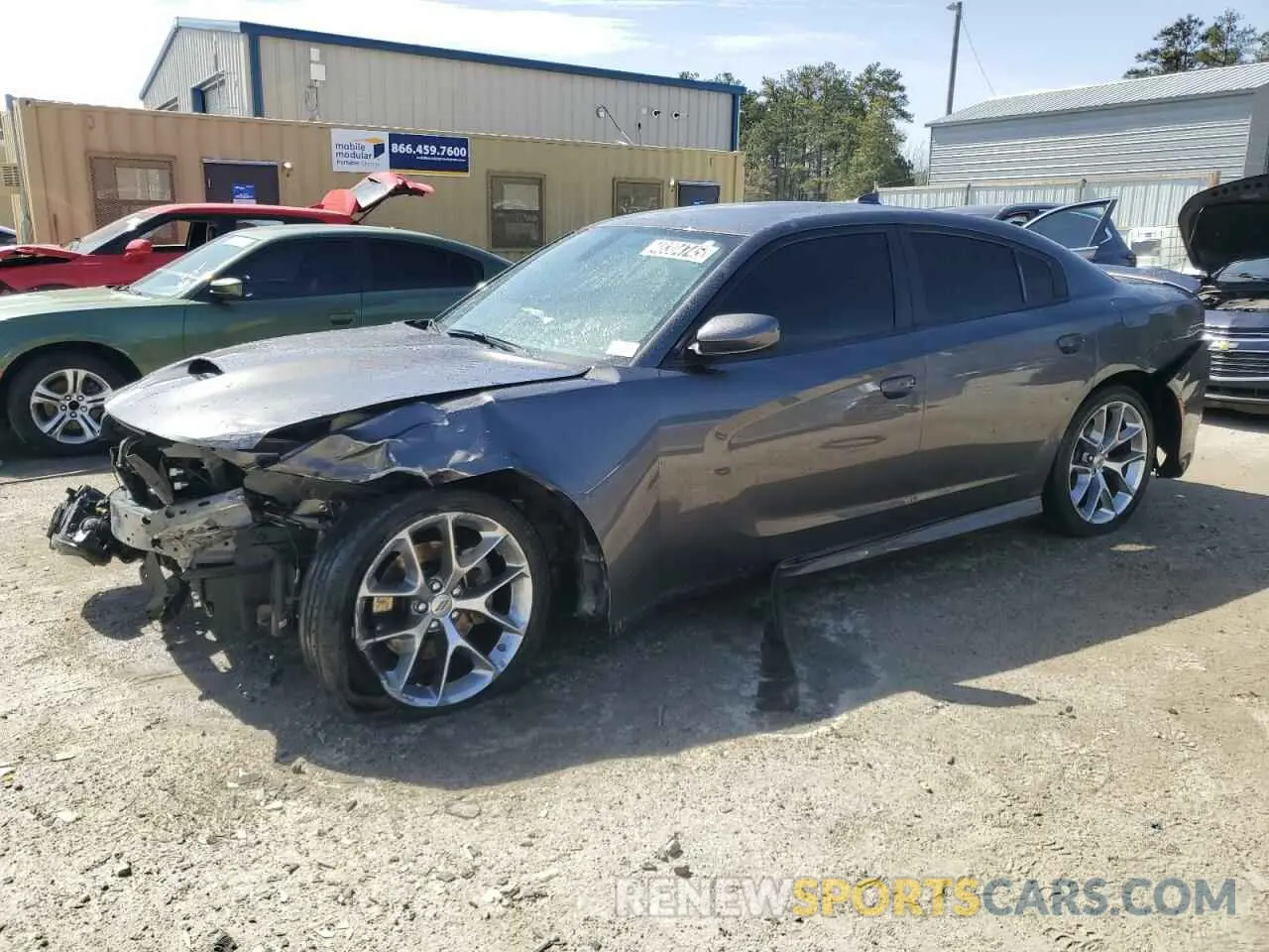 1 Photograph of a damaged car 2C3CDXHG1NH153294 DODGE CHARGER 2022