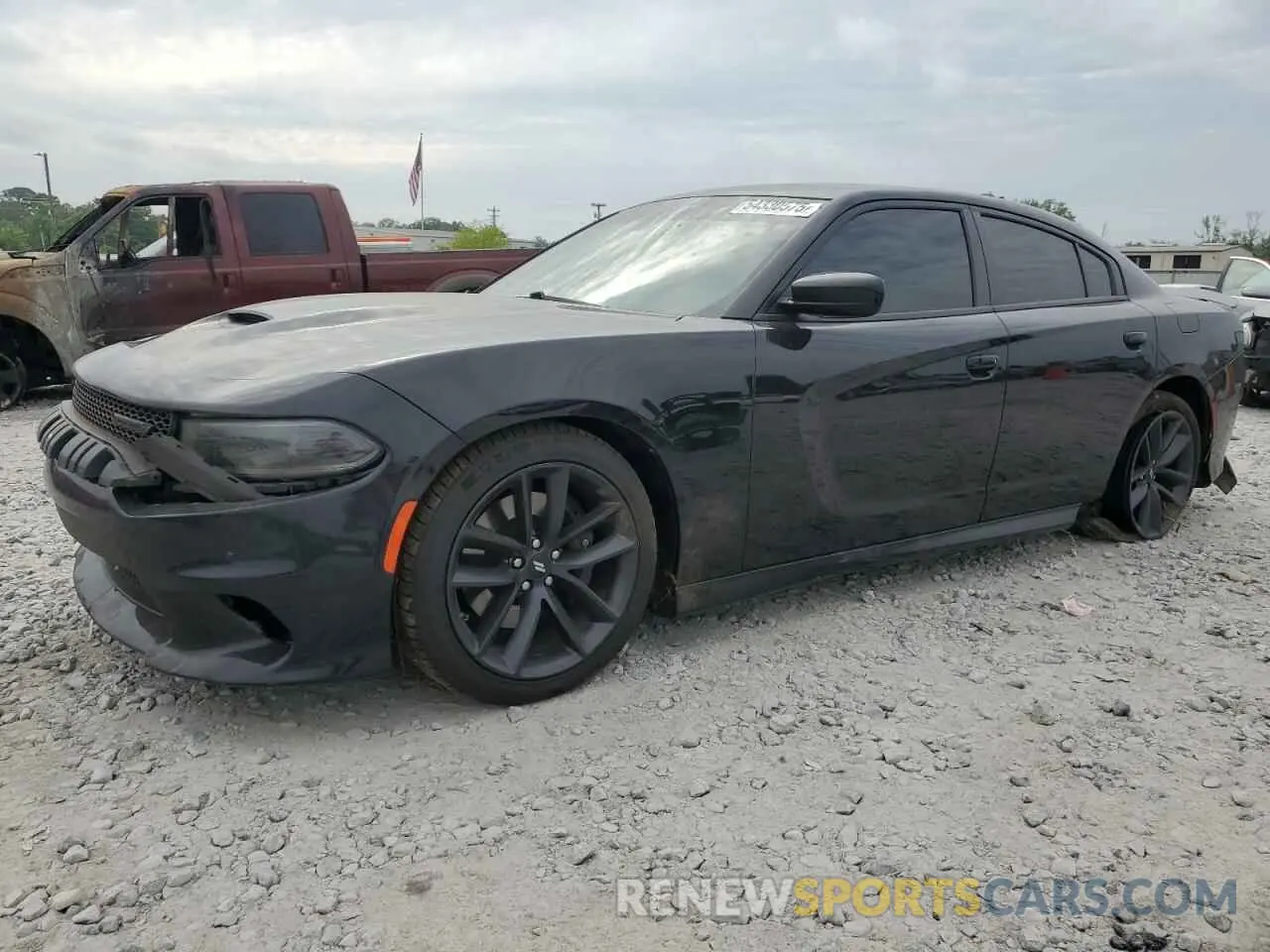 1 Photograph of a damaged car 2C3CDXHG1NH205006 DODGE CHARGER 2022