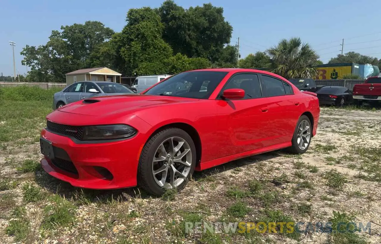 2 Photograph of a damaged car 2C3CDXHG4NH152222 DODGE CHARGER 2022