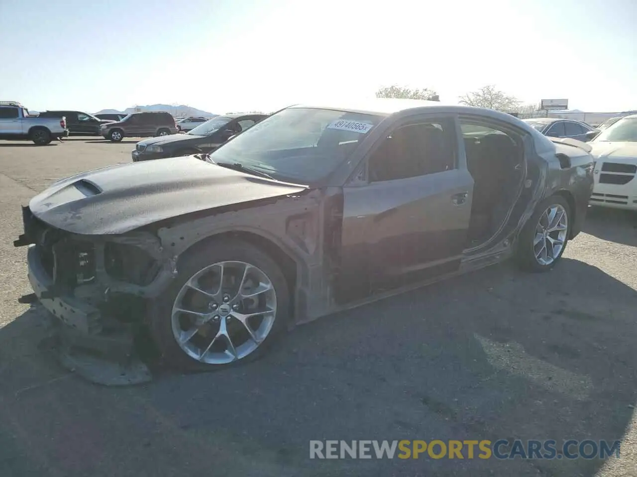 1 Photograph of a damaged car 2C3CDXHG4NH157324 DODGE CHARGER 2022
