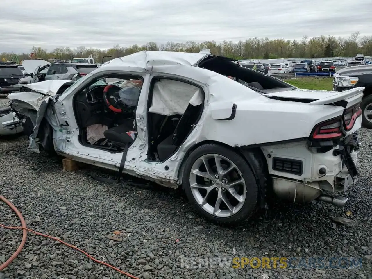 2 Photograph of a damaged car 2C3CDXHG4NH192865 DODGE CHARGER 2022