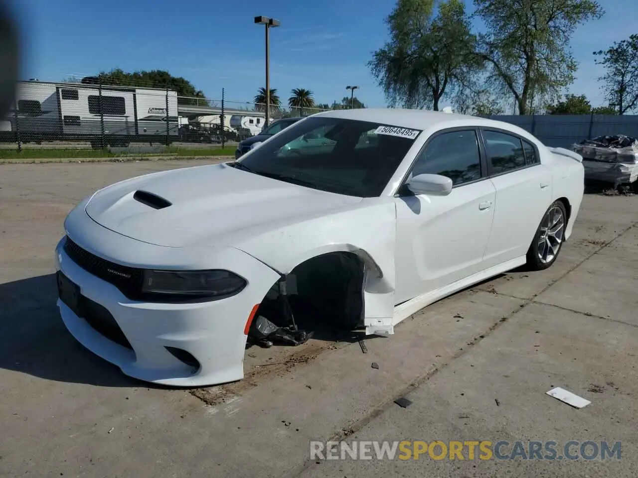 1 Photograph of a damaged car 2C3CDXHG5NH110397 DODGE CHARGER 2022