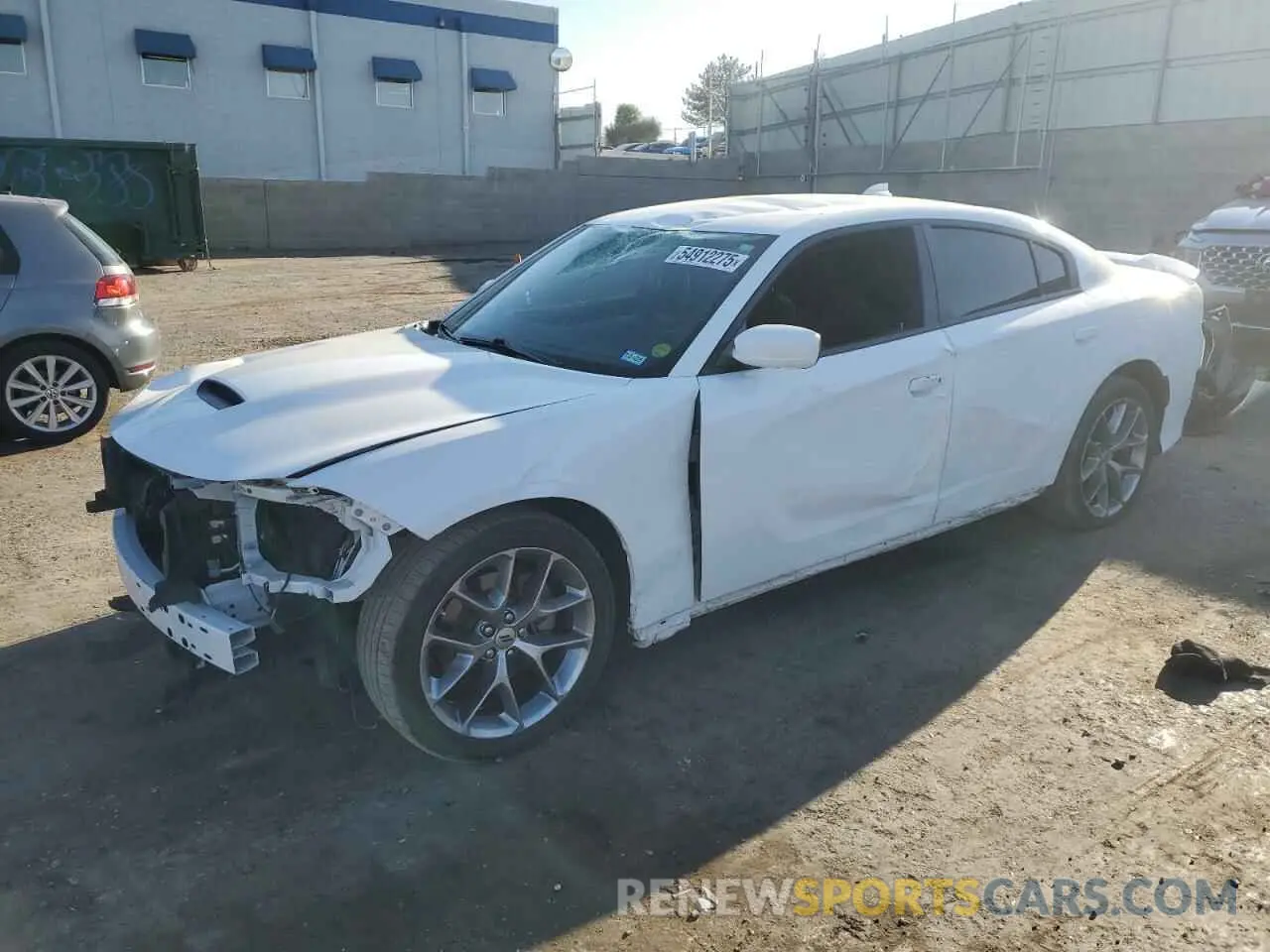 1 Photograph of a damaged car 2C3CDXHG5NH208720 DODGE CHARGER 2022