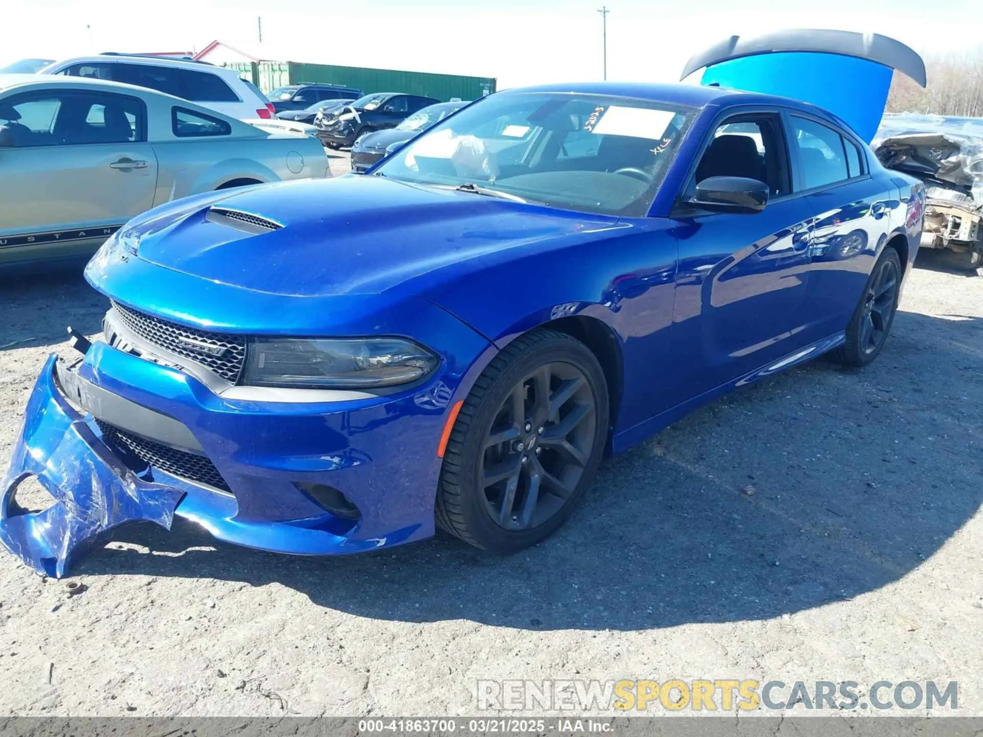 2 Photograph of a damaged car 2C3CDXHG6NH206040 DODGE CHARGER 2022