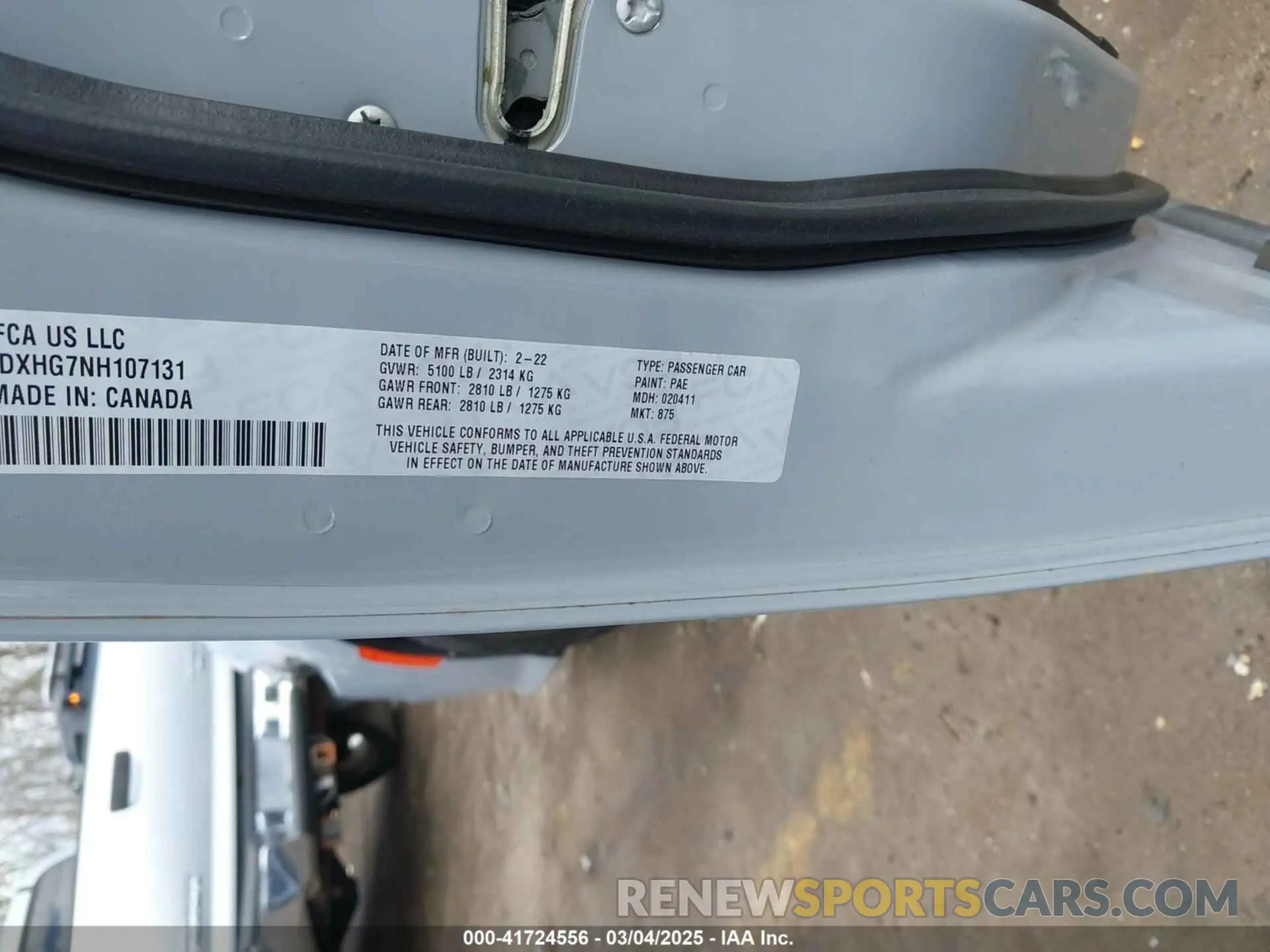9 Photograph of a damaged car 2C3CDXHG7NH107131 DODGE CHARGER 2022