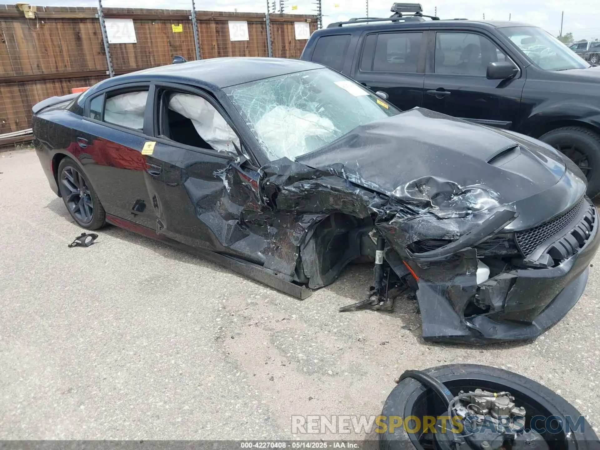 1 Photograph of a damaged car 2C3CDXHG8NH244532 DODGE CHARGER 2022