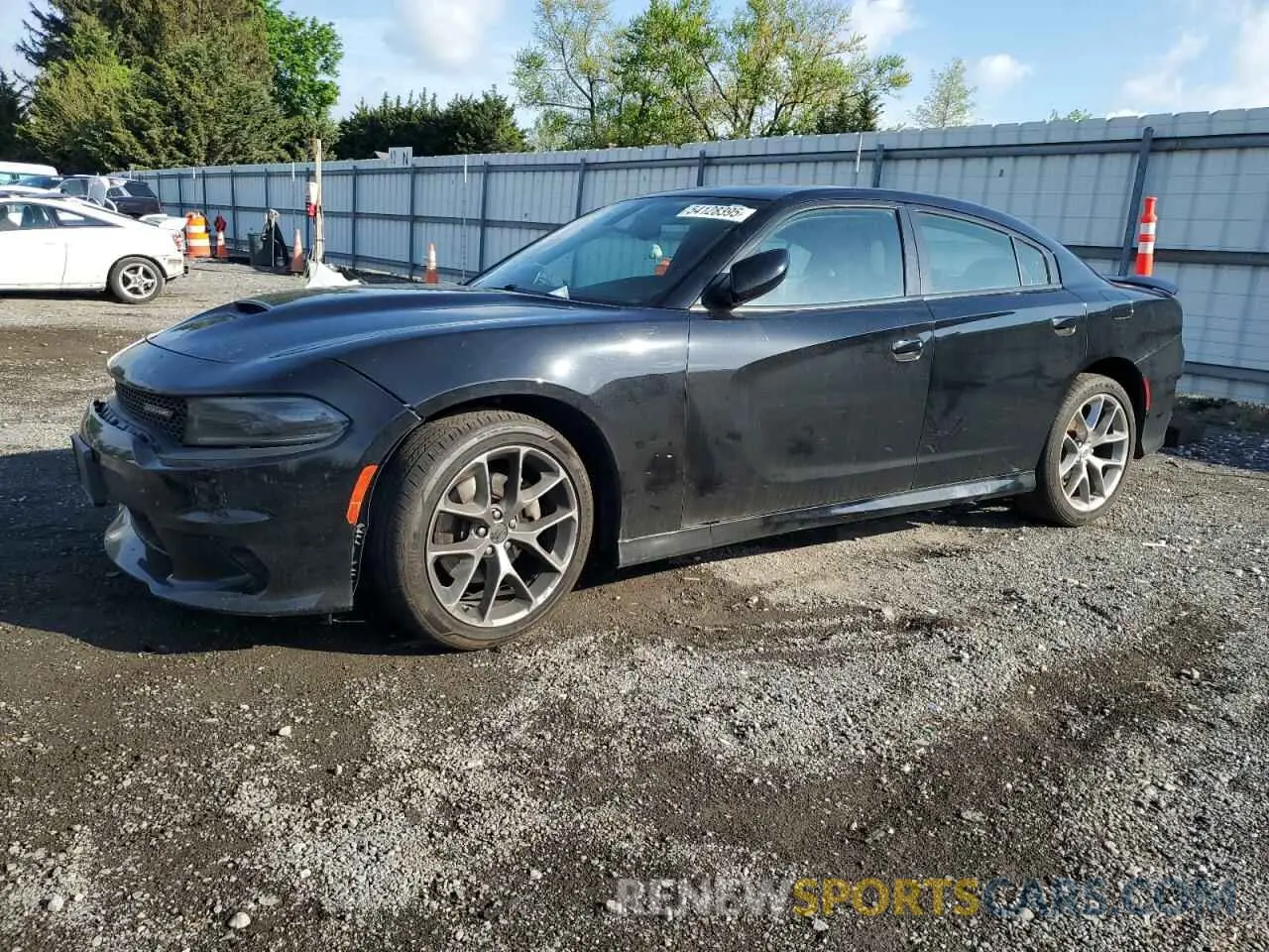 1 Photograph of a damaged car 2C3CDXHG9NH261677 DODGE CHARGER 2022