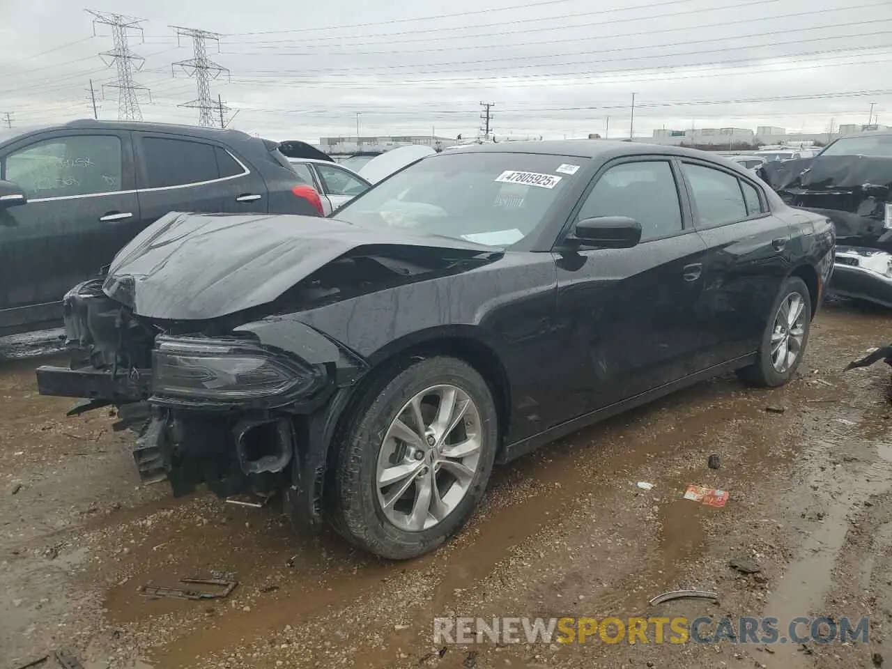 1 Photograph of a damaged car 2C3CDXJG3NH265024 DODGE CHARGER 2022