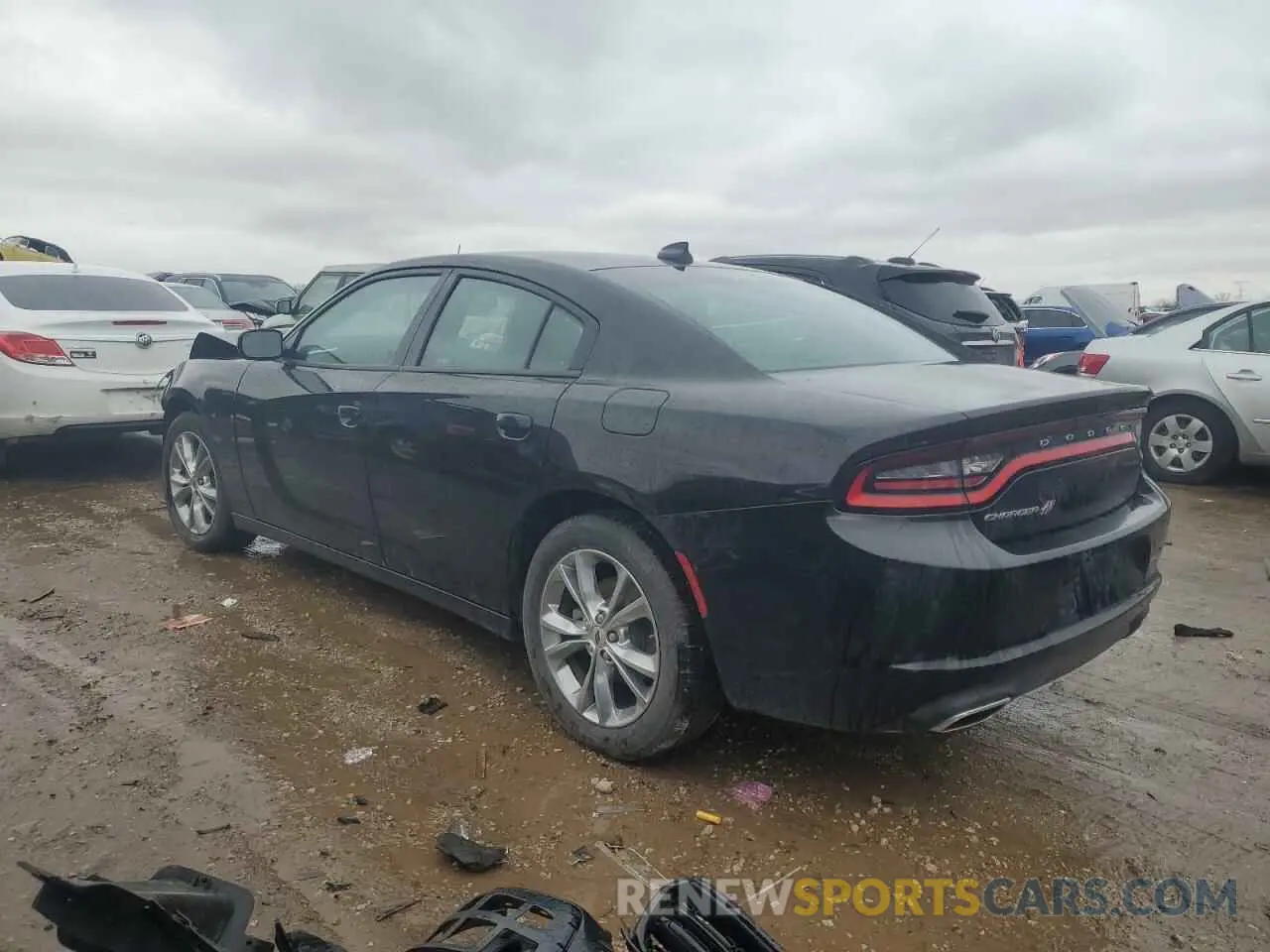 2 Photograph of a damaged car 2C3CDXJG3NH265024 DODGE CHARGER 2022