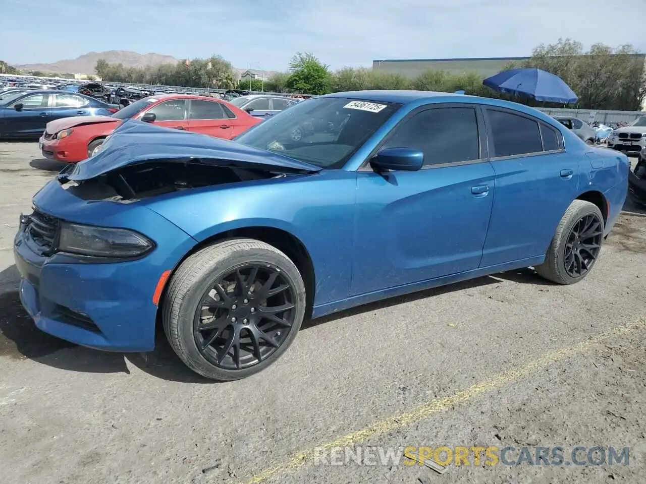 1 Photograph of a damaged car 2C3CDXJG9NH257686 DODGE CHARGER 2022