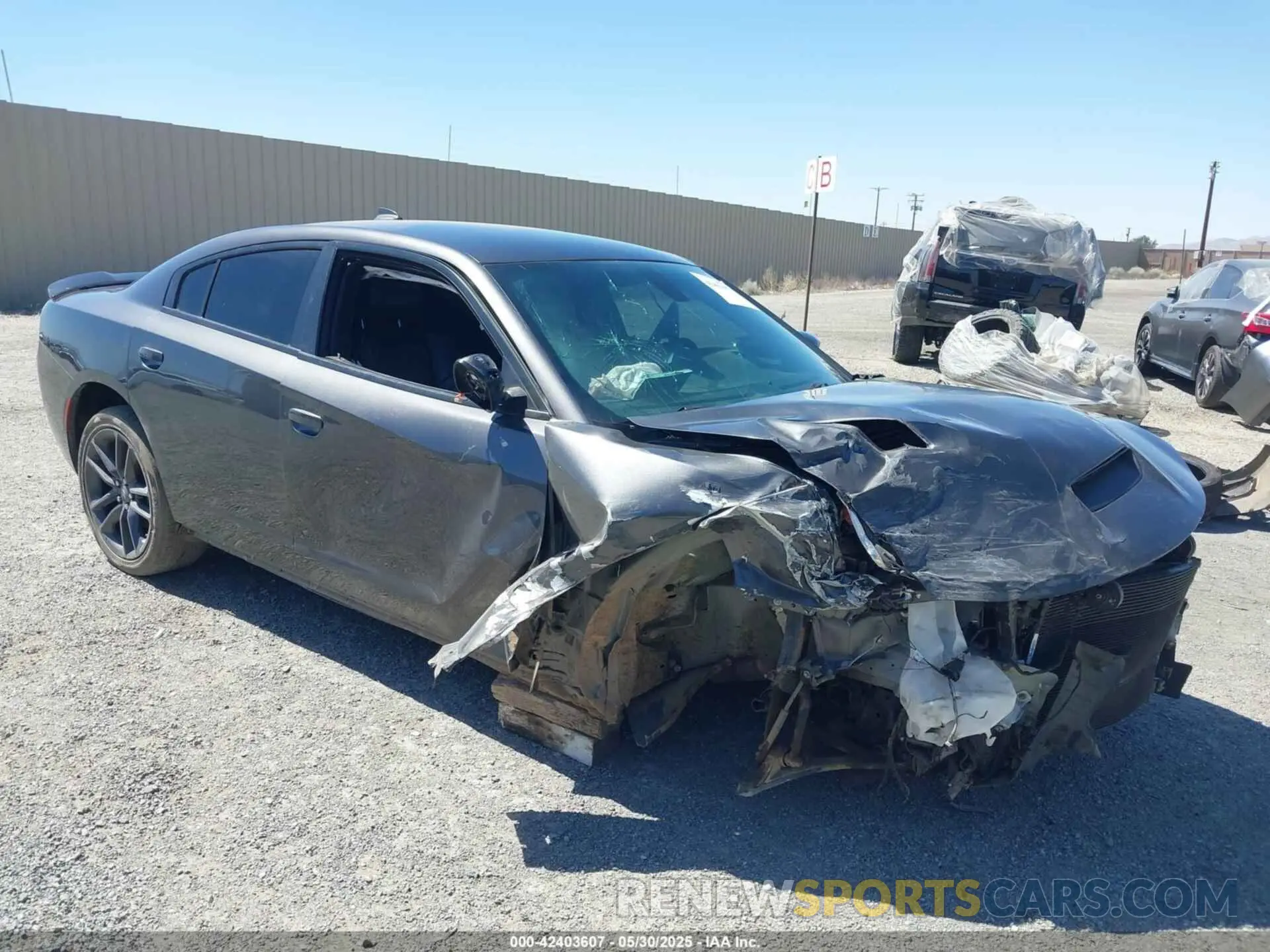 1 Photograph of a damaged car 2C3CDXJGXNH134091 DODGE CHARGER 2022