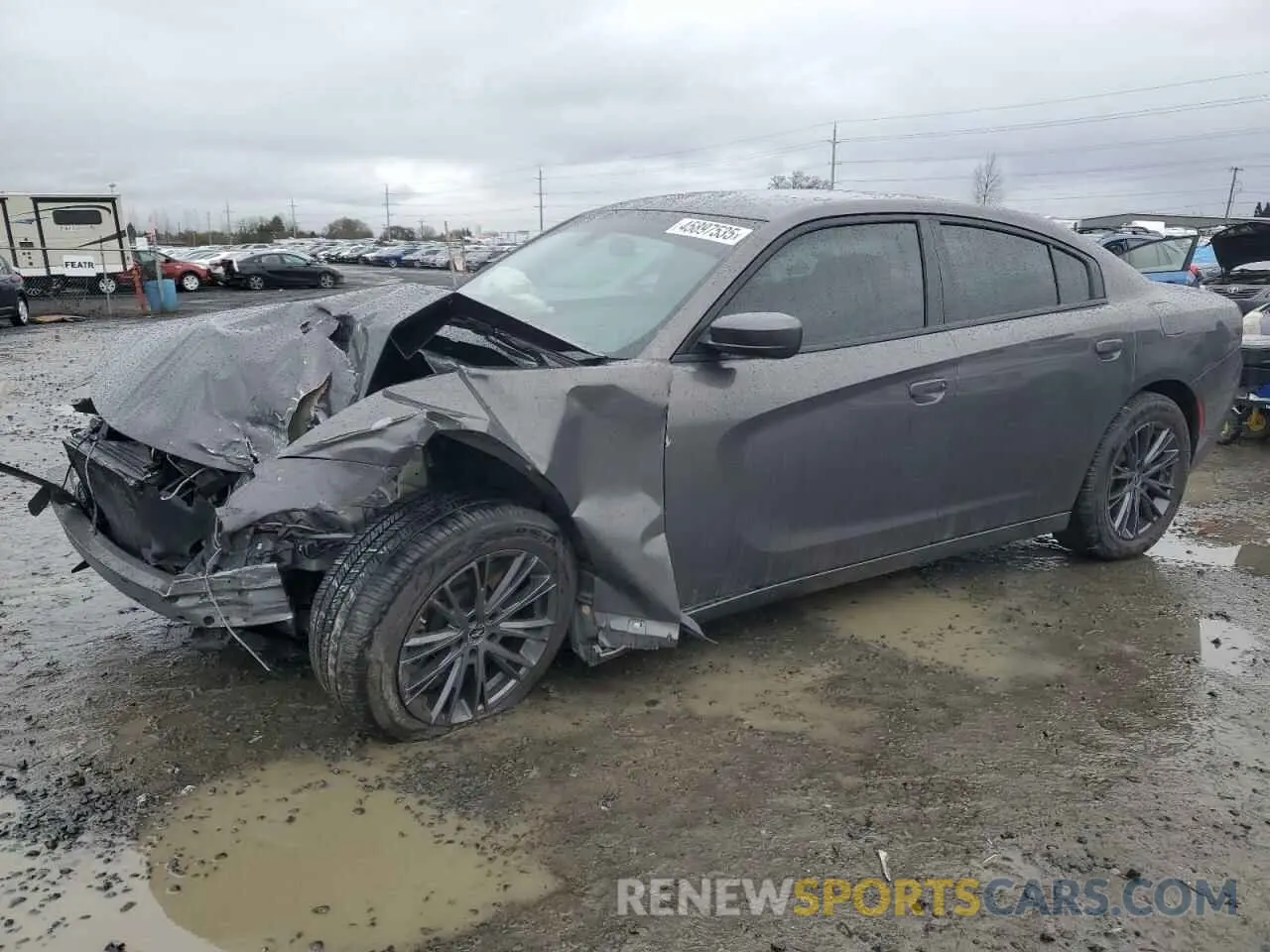 1 Photograph of a damaged car 2C3CDXKG4NH153847 DODGE CHARGER 2022