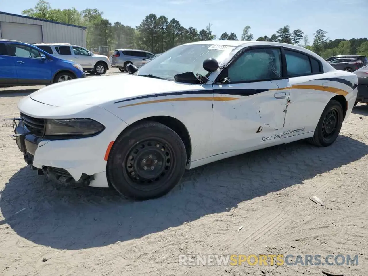 1 Photograph of a damaged car 2C3CDXKG4NH190543 DODGE CHARGER 2022