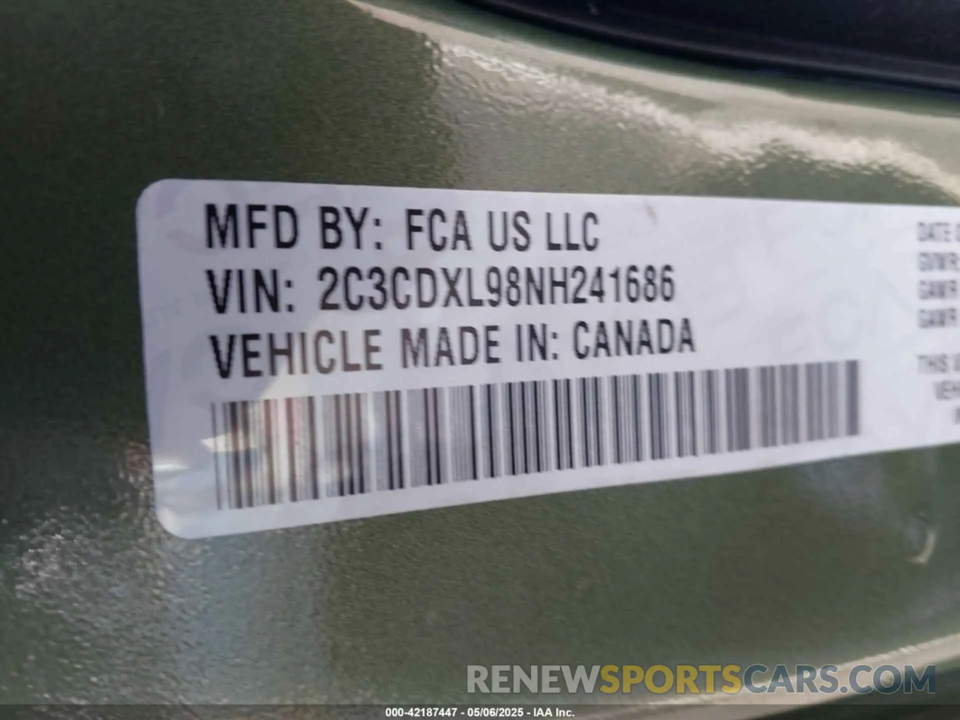 9 Photograph of a damaged car 2C3CDXL98NH241686 DODGE CHARGER 2022
