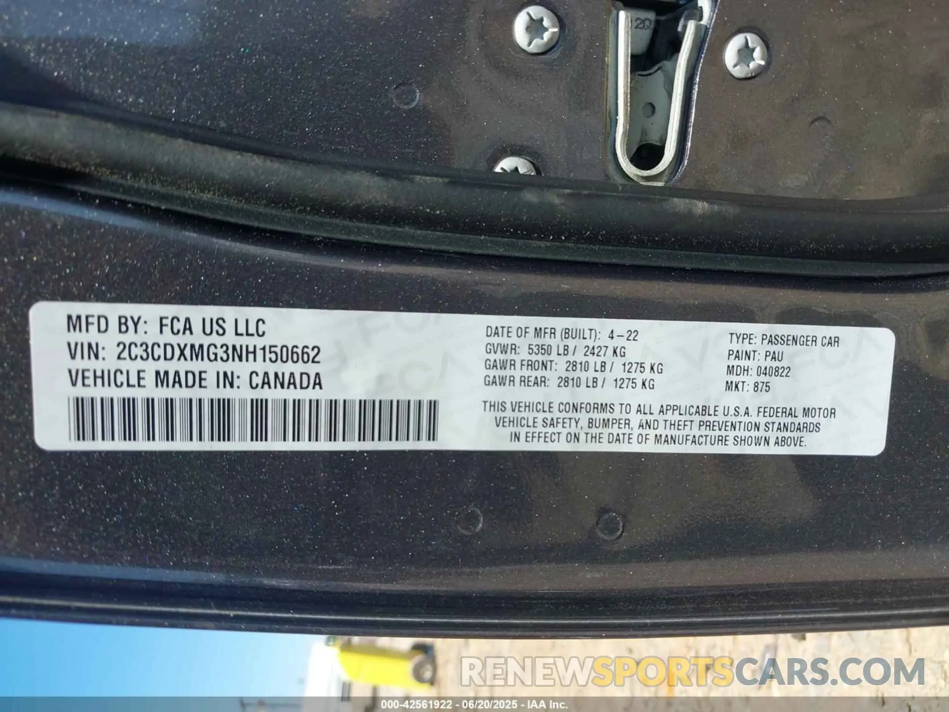 9 Photograph of a damaged car 2C3CDXMG3NH150662 DODGE CHARGER 2022