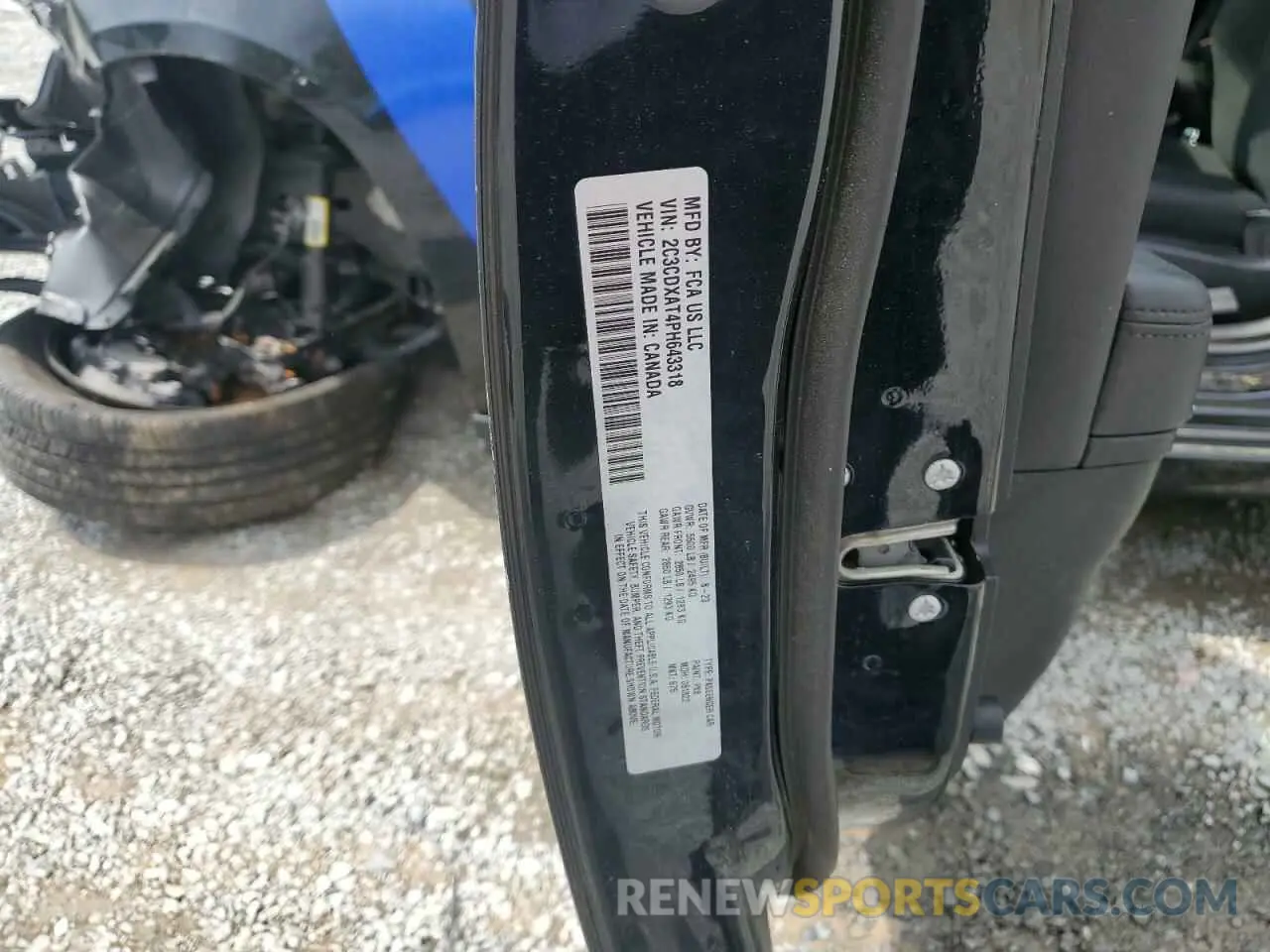 12 Photograph of a damaged car 2C3CDXAT4PH643318 DODGE CHARGER 2023