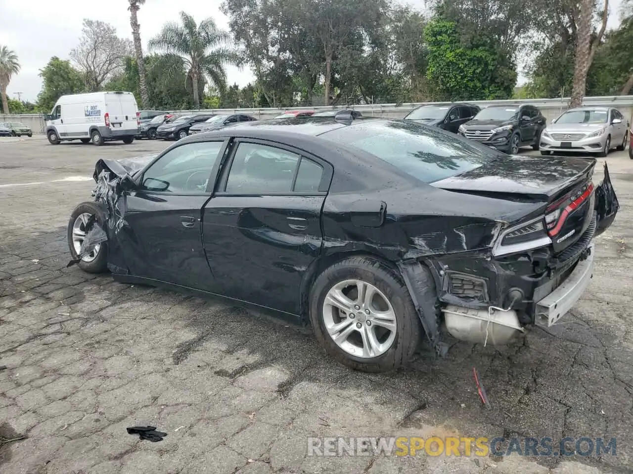 2 Photograph of a damaged car 2C3CDXBG0PH687771 DODGE CHARGER 2023