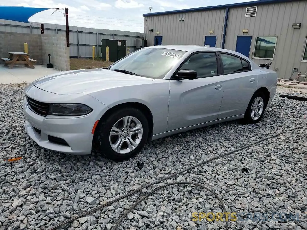 1 Photograph of a damaged car 2C3CDXBG0PH687883 DODGE CHARGER 2023