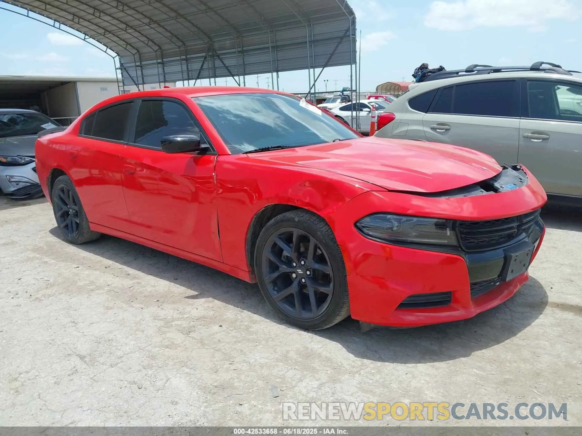 1 Photograph of a damaged car 2C3CDXBG1PH598467 DODGE CHARGER 2023