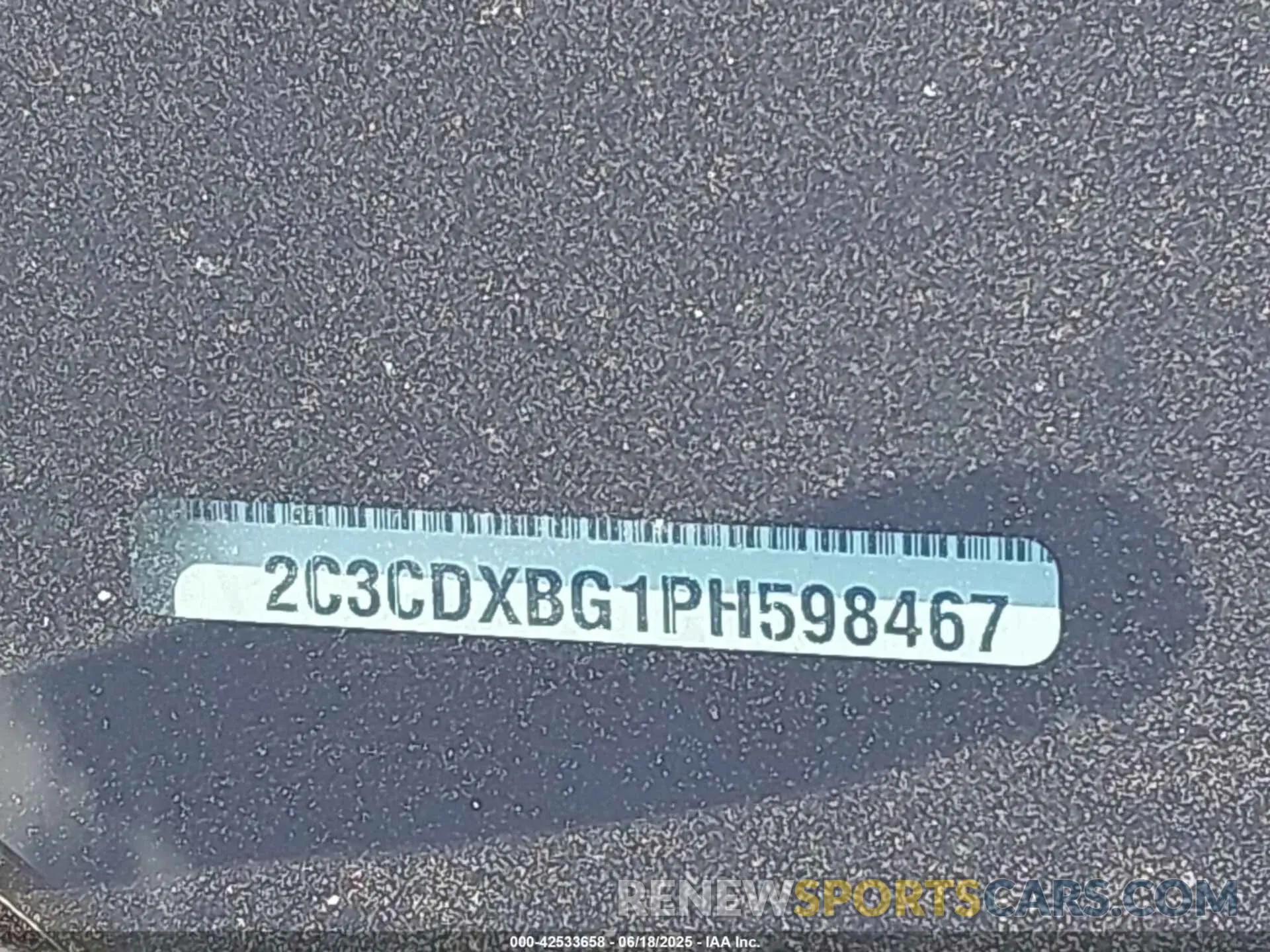 9 Photograph of a damaged car 2C3CDXBG1PH598467 DODGE CHARGER 2023