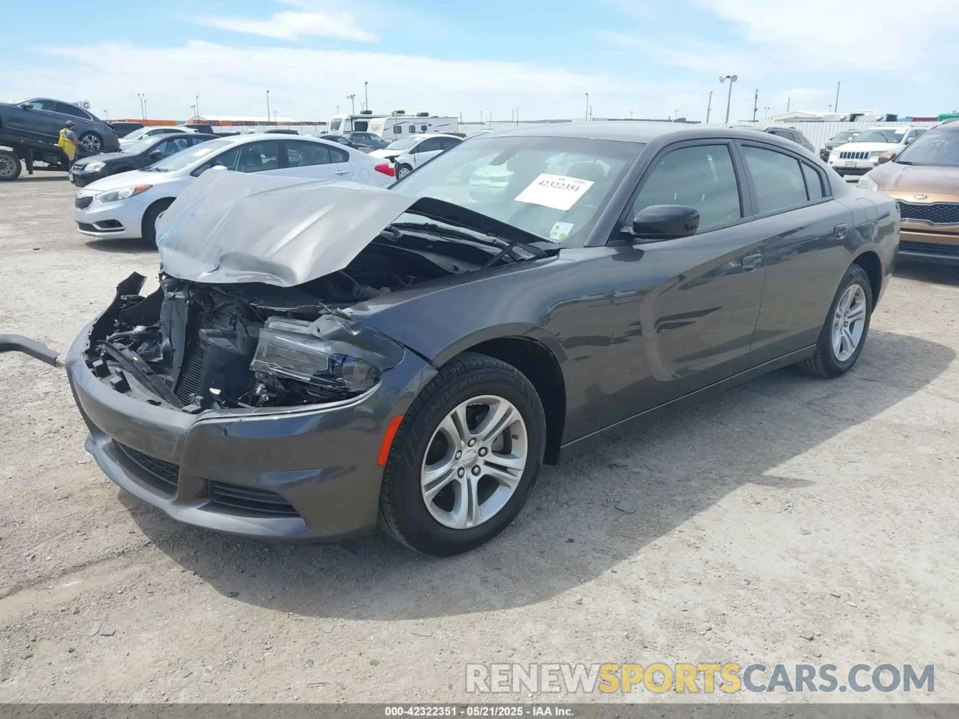 2 Photograph of a damaged car 2C3CDXBG1PH608480 DODGE CHARGER 2023