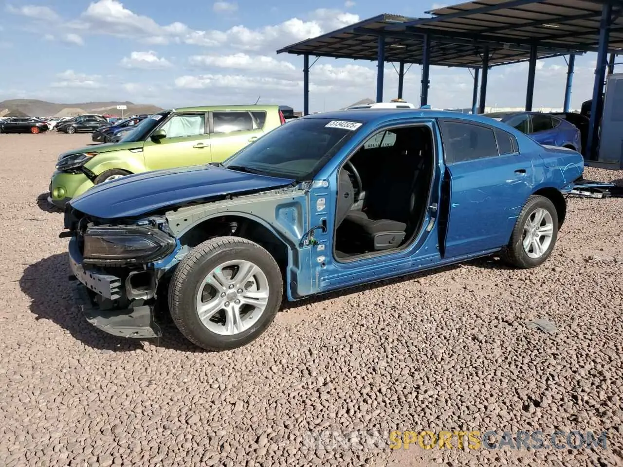 1 Photograph of a damaged car 2C3CDXBG1PH657050 DODGE CHARGER 2023