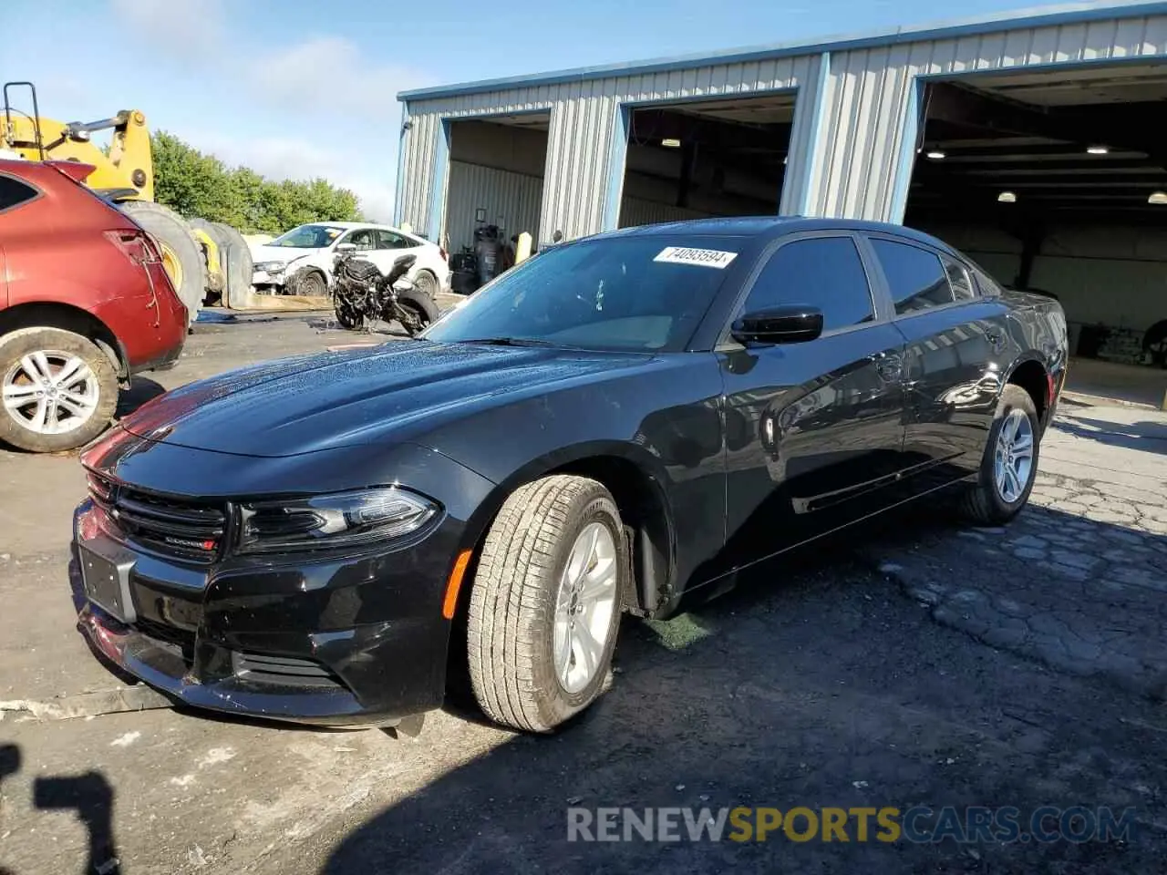 1 Photograph of a damaged car 2C3CDXBG2PH698867 DODGE CHARGER 2023