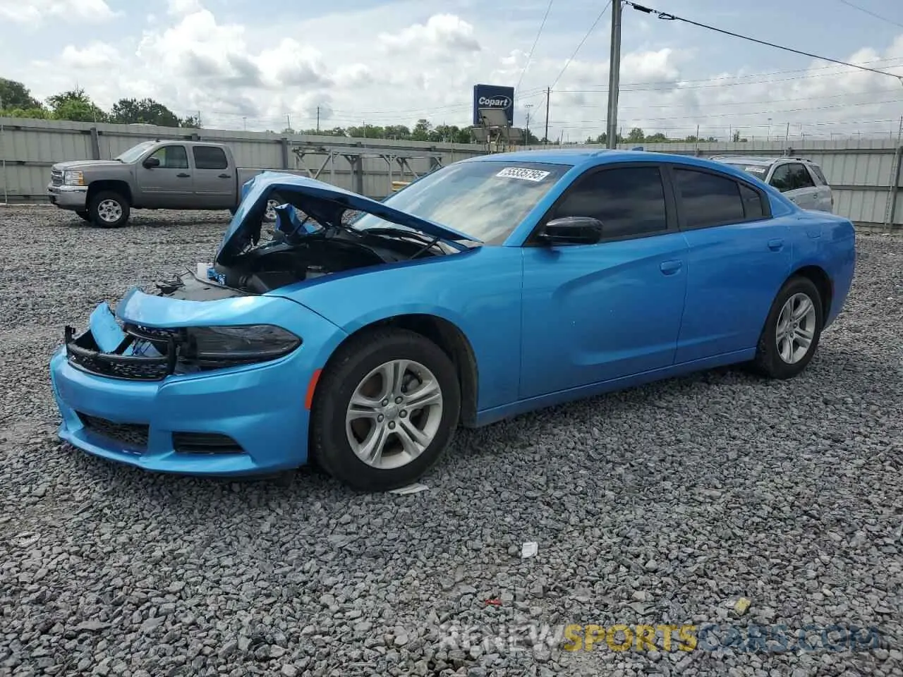 1 Photograph of a damaged car 2C3CDXBG5PH595085 DODGE CHARGER 2023